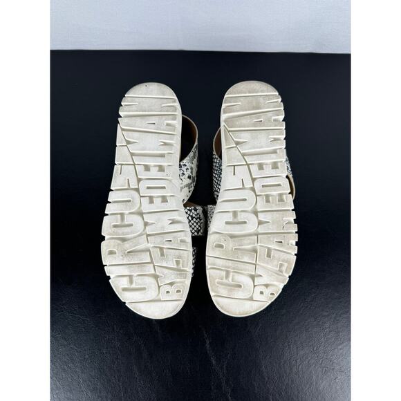 Sam Edelman Circus Strappy Snakeskin Sandals Tan Silver Ladies Size 7.5 - Picture 10 of 10